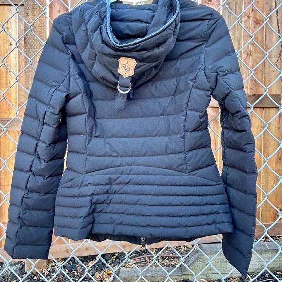 Mackage Black Light Down and Leather Trim Jacket (Size X-small) - Picture 3 of 9